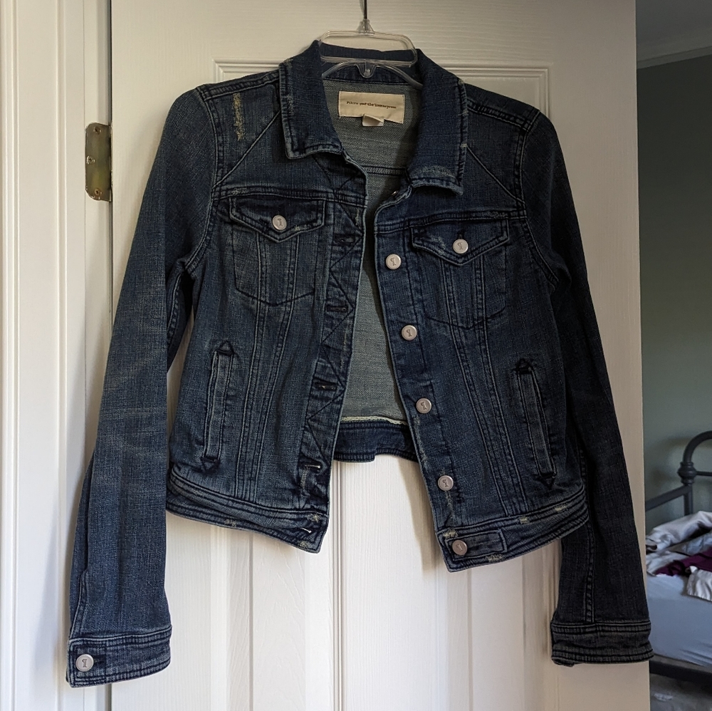 Anthropologie Pilcro Letterpress denim jacket